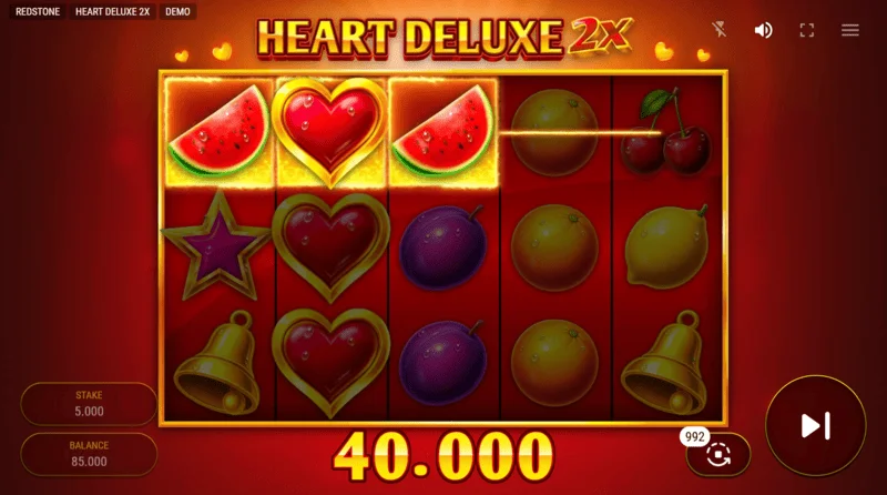 Heart Deluxe 2x - vinningssamsetning með Wild á hjólinu